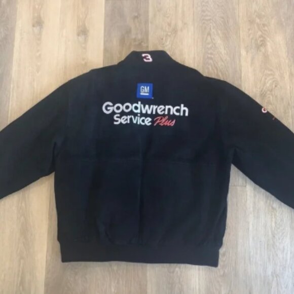 Vtg Chase Authentics Dale Earnhardt Goodwrench Suede Leather Jacket XXL - Picture 3 of 14